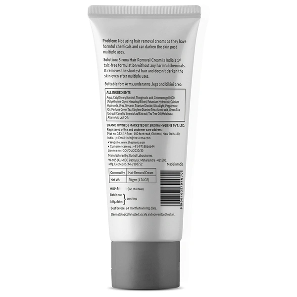 Sirona Hair Removal Cream 50 g