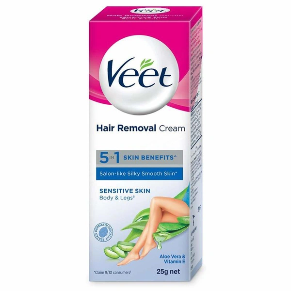 Veet Hair Removal Cream For Sensitive Skin, 25 g
