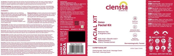 Clensta Detan Facial Kit 40 g