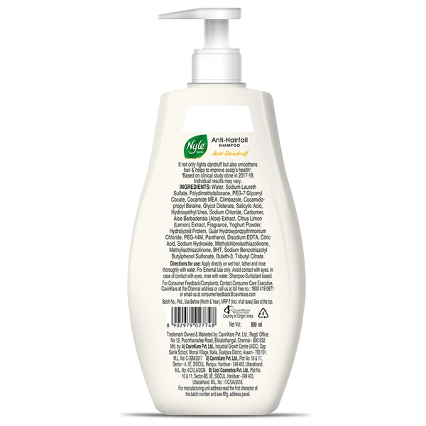 Nyle Lemon & Curd Anti-Hairfall Anti Dandruff Shampoo 800 ml