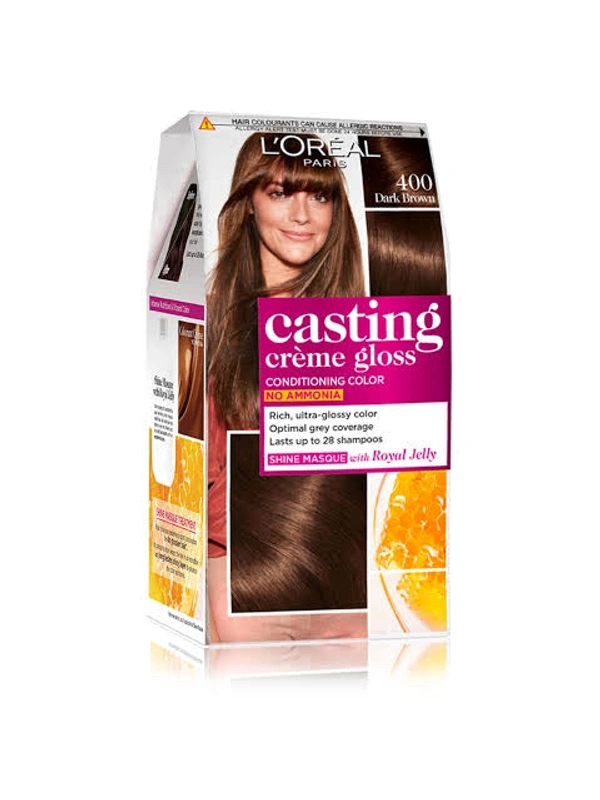 L'oreal Paris Casting Creme Gloss Hair Colour Dark Brown, 72 ml