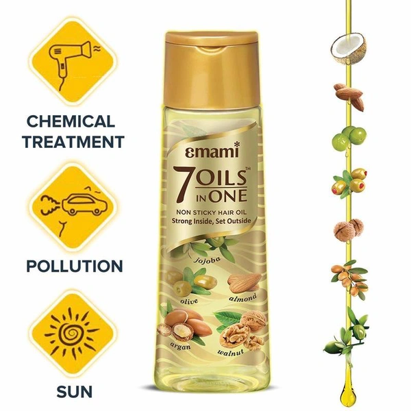 Emami 7 Oils In One Non-Sticky Hair Oil 500 ml