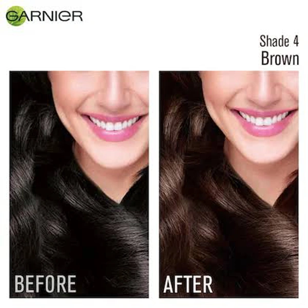 Garnier Color Naturals Hair Colour Brown Shade No 4, 70 ml + 60 g