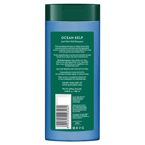 Biotique Ocean Kelp Anti Hairfall Shampoo 180 ml