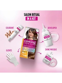 L'oreal Paris Casting Creme Gloss Hair Colour Medium Brown, 72 ml