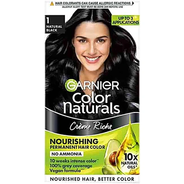Garnier Color Naturals Hair Colour Black Shade No 1, 35 ml + 30 g