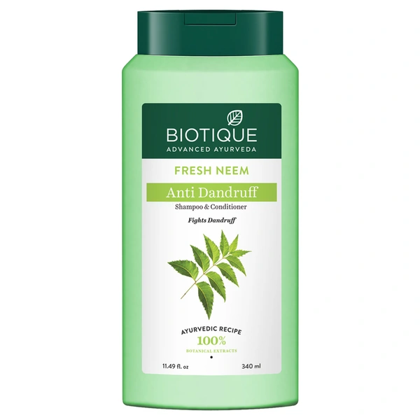 Biotique Fresh Neem Anti Dandruff Shampoo 340 ml