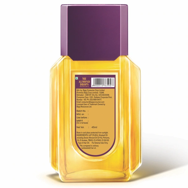 Bajaj Almond Hair Oil 45 ml