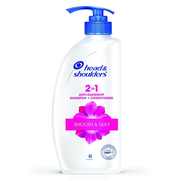 Head And Shoulders Smooth And Silky Hair 2 In 1 Shampoo + Conditioner 650 ml
