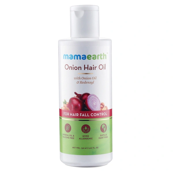 Mamaearth Onion Hair Oil For Hair Fall Control 150 ml