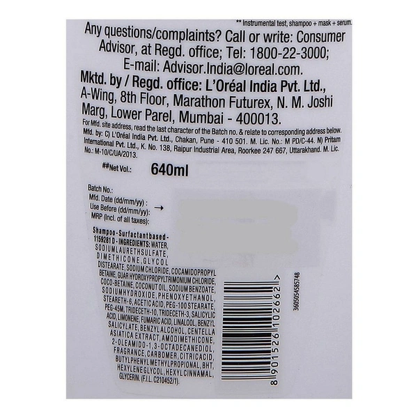 L'oreal Paris Total Repair Hair Shampoo 640 ml