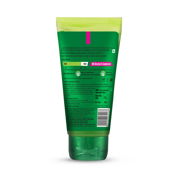 Set Wet Vertical Hold Hair Gel 50 ml