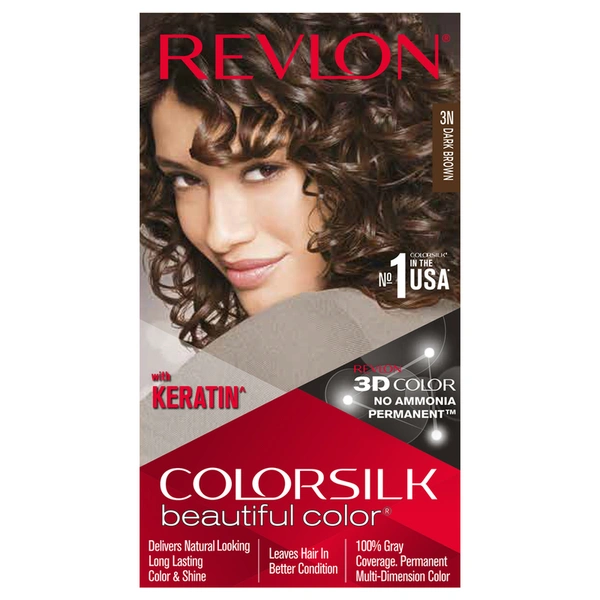 Revlon Color Silk Dark Brown Hair Colour 40 ml + 40 ml + 11.8 ml