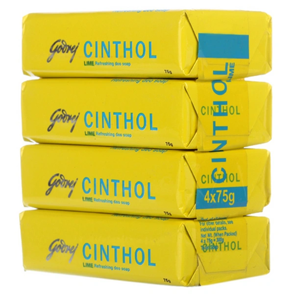 Cinthol Lime Soap 4 N (75 g Each)