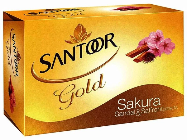 Santoor gold Soap 3 N ( 125 g Each)