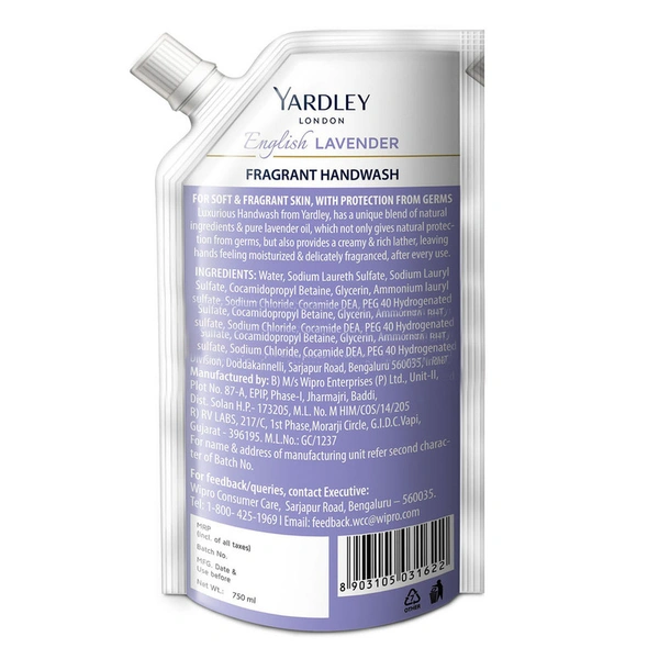 Yardley English Lavender Handwash Refill 750 ml