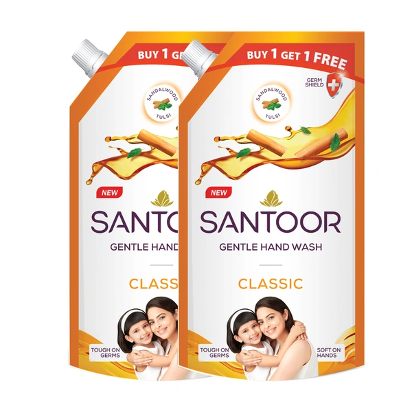 Santoor Handwash Classic Bogo 700 ml