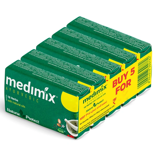 Medimix Ayurvedic 18 Herbs Soap 5 N (40 g Each)
