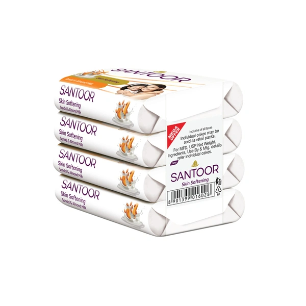 Santoor White Soap 4n (44 g Each)