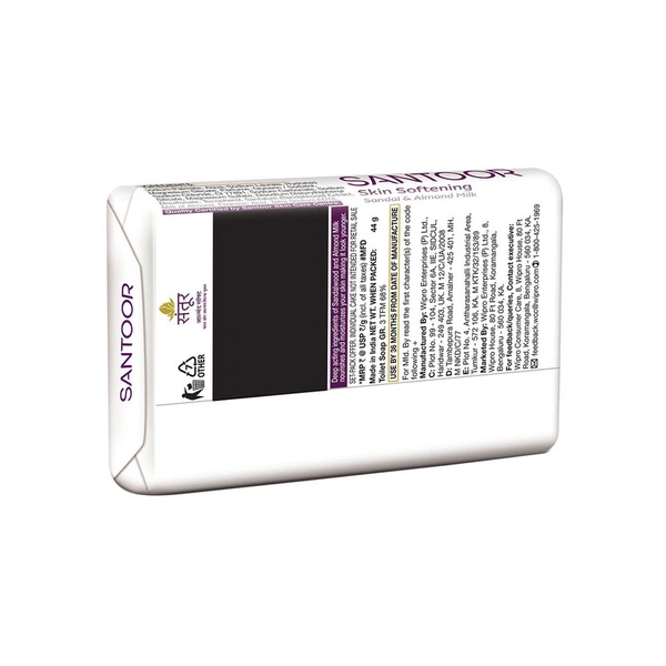 Santoor White Soap 4n (44 g Each)