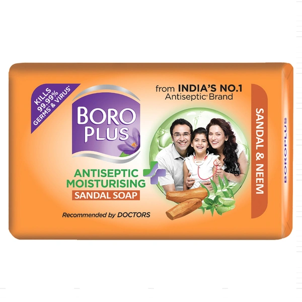 Boroplus Anticeptic Moisturizing Sandal Soap 4 N (125 g Each)