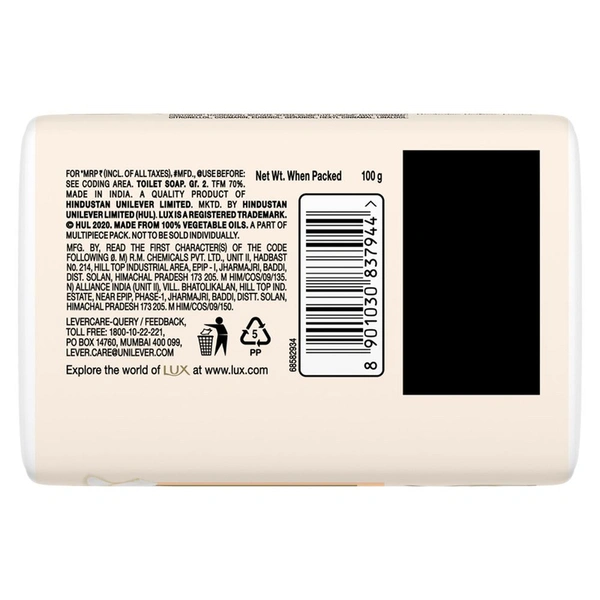 Lux Peach & Cream Soap 3 N (100 g Each)