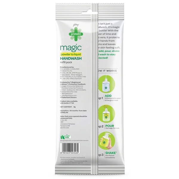 Protekt Magic Lime Handwash Refill Pack 9 g