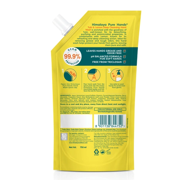 Himalaya Tulsi & Lemon Handwash 750 ml