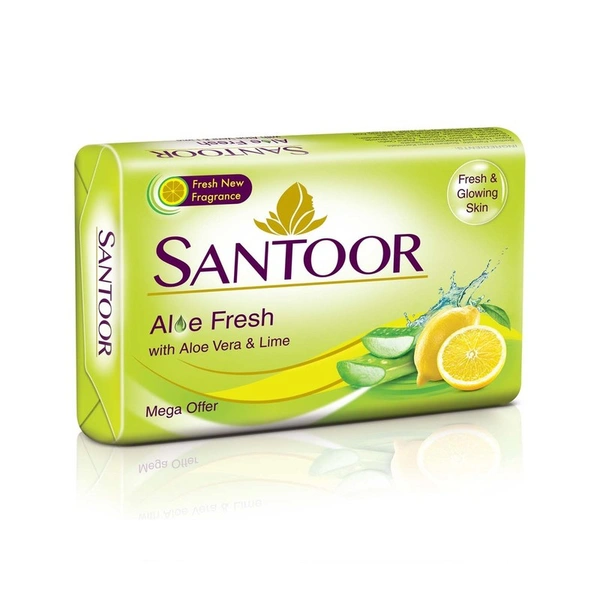 Santoor Aloe Fresh Soap 4 N (48 g Each)