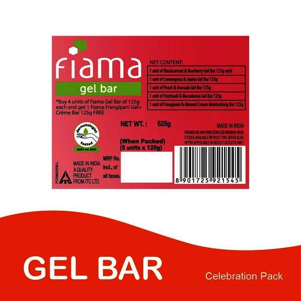 Fiama Di Wills Celebration Pack Soap 5 N (125 g Each)