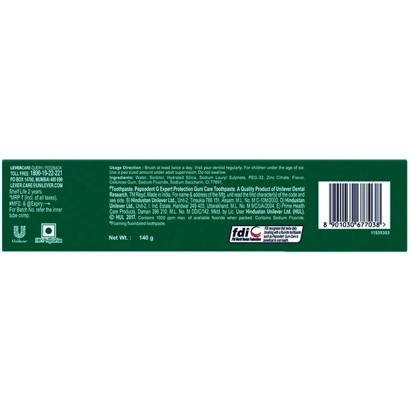 Pepsodent-G Toothpaste gum Care, 140 g