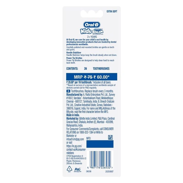 Oral-B Kids Chota Bheem Toothbrush 3 N