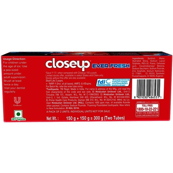 Close Up Red Toothpaste 300 g