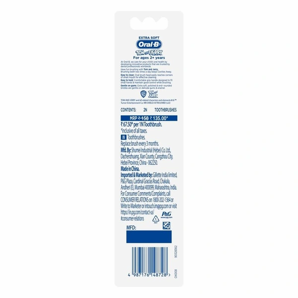 Oral-B Kids Tom & Jerry Toothrush 2 N
