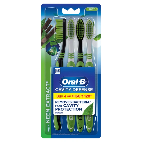 Oral-B Cavity Defense Neem Soft Toothbrush 4 N
