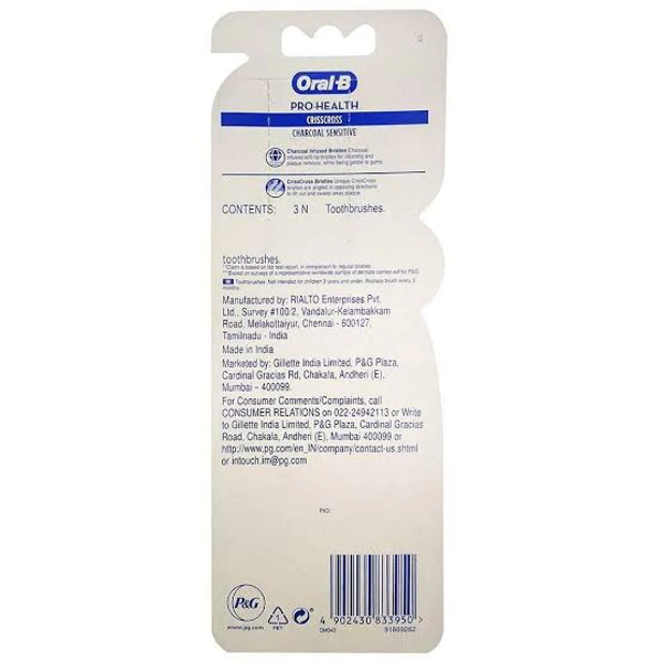 Oral-B Crisscross Sens Charcoal B2G1
