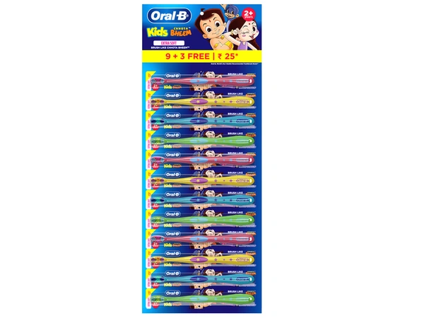 Oral-B Kids Chota Bheem Extra Soft Toothbrush 9 N + 3 N