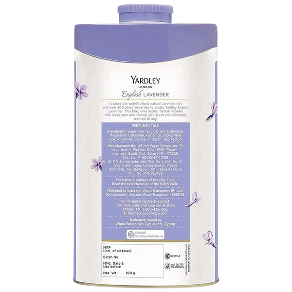Yardley Talcum English Lavendar, 100 g