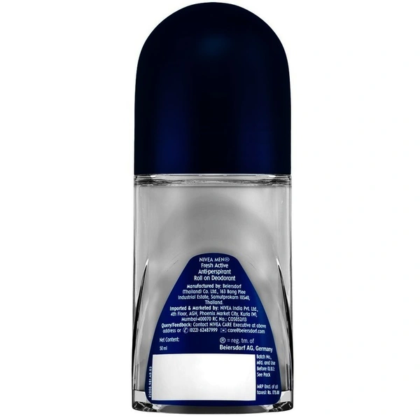 Nivea Men Fresh Active Roll On Deodorant 50 ml