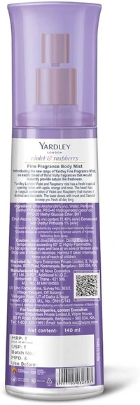 Yardley Violet & Raspberry Body Mist 140 ml