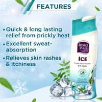 Boroplus Prickly Heat Ice Cool Talcum Powder 150 g + 35 g