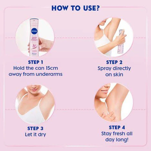 Nivea Deo Spray For Female Pearl & Beauty, 150 ml