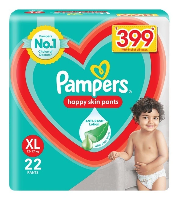 Pampers Happy Skin XL Diaper Pants 22 N
