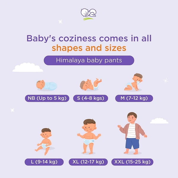 Himalaya Total Care Baby Pants Small Diapers 54 N