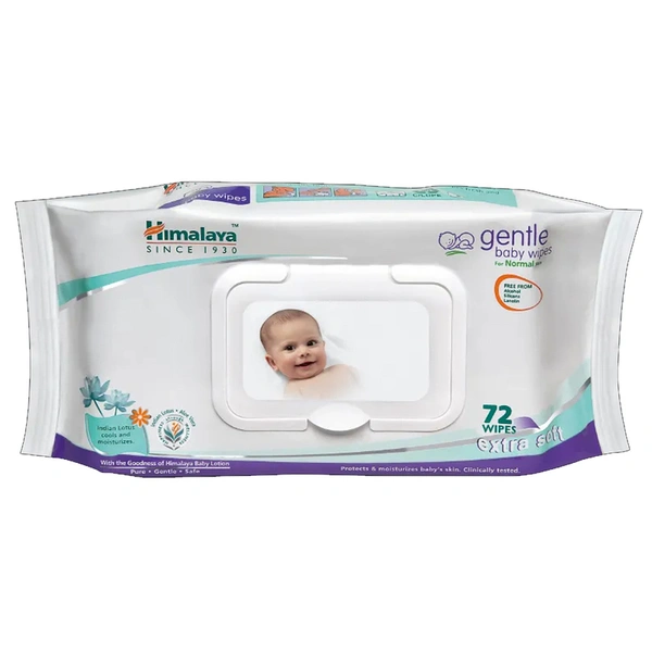 Himalaya Gentle Baby Wipes 72 N