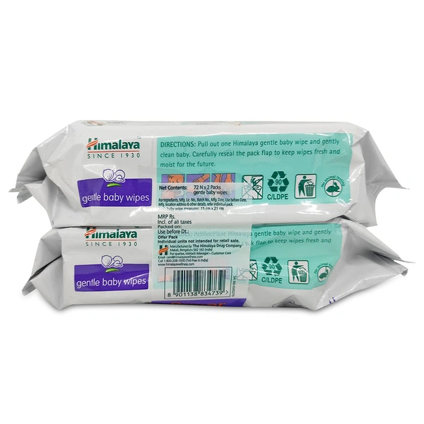 Himalaya Gentle Baby Wipes 72 N + 72 N