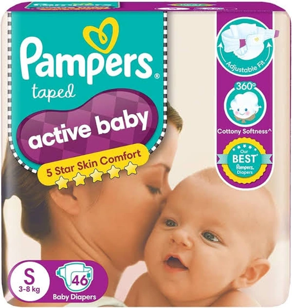Pampers Active Baby Small Diapers 46 N