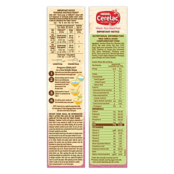 Cerelac Stage 3 Mixed Fruit Baby Food 300 g