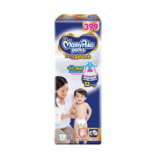 Mamypoko Extra Absorb Large Diaper Pants Extra 20 N