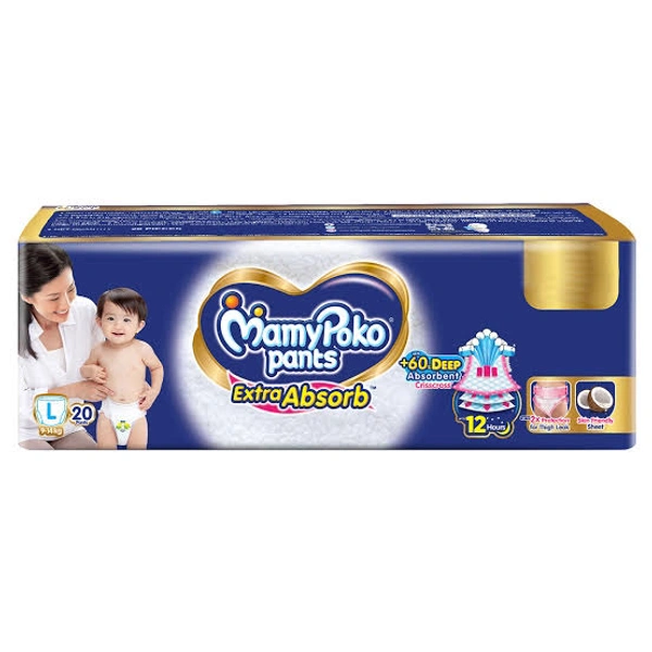 Mamypoko Extra Absorb Large Diaper Pants Extra 20 N